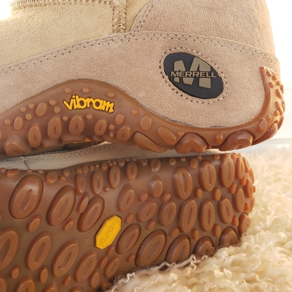 πSEE NEW LISTINGπBeautiful Champagne Shearling Fur Chameleons by Merrell ππ« - Picture 13 of 14